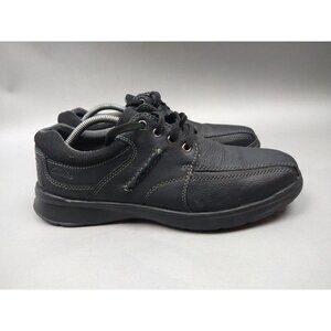 Clarks Collection Men's Size 9 W US Black Leather Comfort oxfords 15770